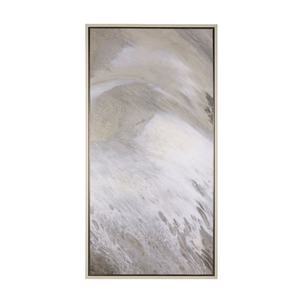 Sandy Waves IV by Mercana Studio a Hand Embellished Textured Framed Canvas