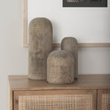 Knox Medium Gray-Wash Wood Decorative Object from Mercana - Luna Furniture