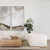 Ricciardo Cream Boucle Upholstered Arm Chair from Mercana - Luna Furniture