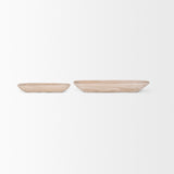 Athena Set of 2 Extra Large Light-Wash Reclaimed Wood Trays from Mercana - Luna Furniture