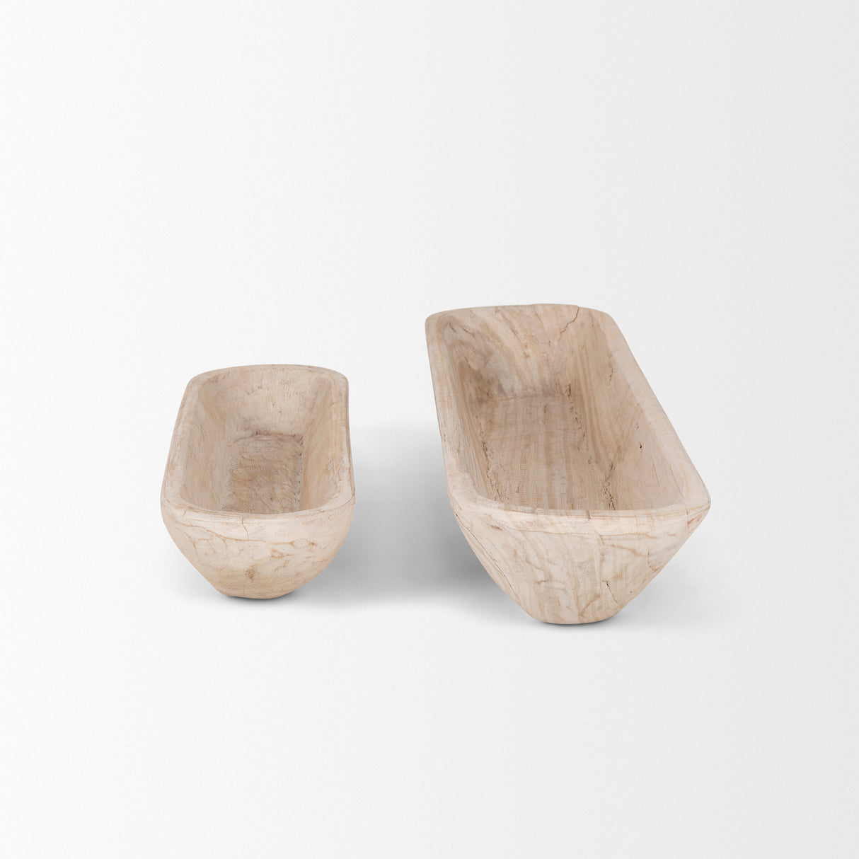 Athena Set of 2 Extra Large Light-Wash Reclaimed Wood Trays from Mercana - Luna Furniture