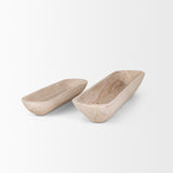 Athena Set of 2 Extra Large Light-Wash Reclaimed Wood Trays from Mercana - Luna Furniture