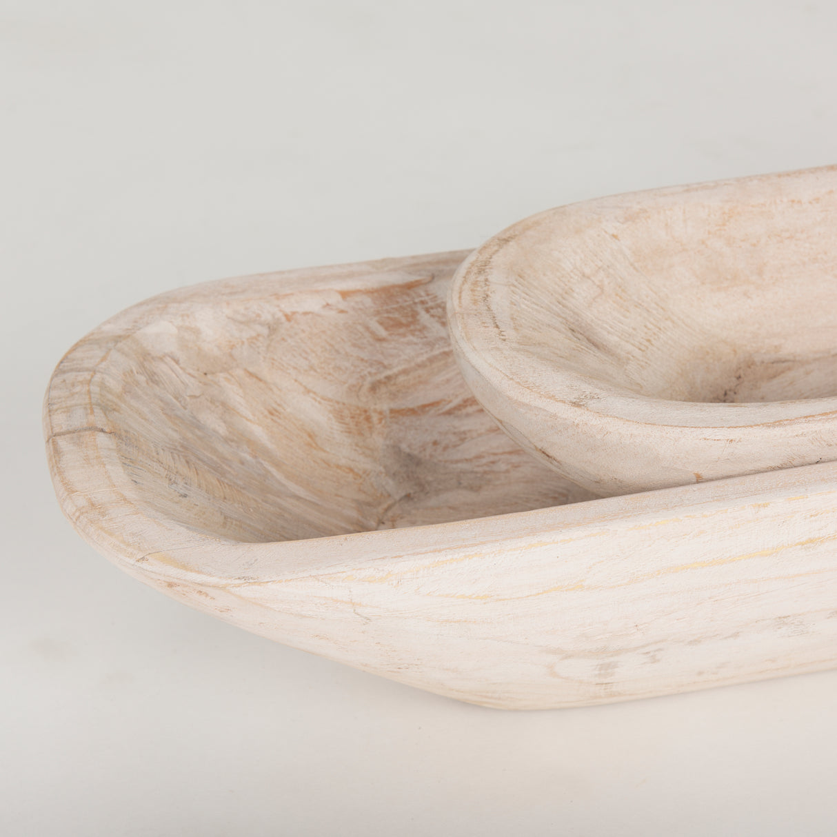 Athena Set of 2 Extra Large Light-Wash Reclaimed Wood Trays from Mercana - Luna Furniture