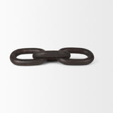 Tayla Large Black-Brown Wood Chain Link from Mercana - Luna Furniture