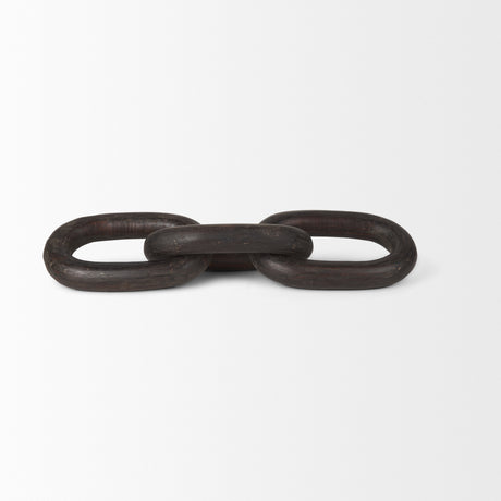 Tayla Large Black-Brown Wood Chain Link from Mercana - Luna Furniture