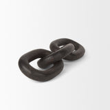 Tayla Large Black-Brown Wood Chain Link from Mercana - Luna Furniture