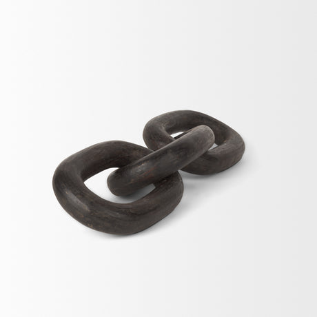 Tayla Large Black-Brown Wood Chain Link from Mercana - Luna Furniture