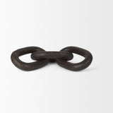 Tayla Large Black-Brown Wood Chain Link from Mercana - Luna Furniture