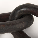 Tayla Large Black-Brown Wood Chain Link from Mercana - Luna Furniture