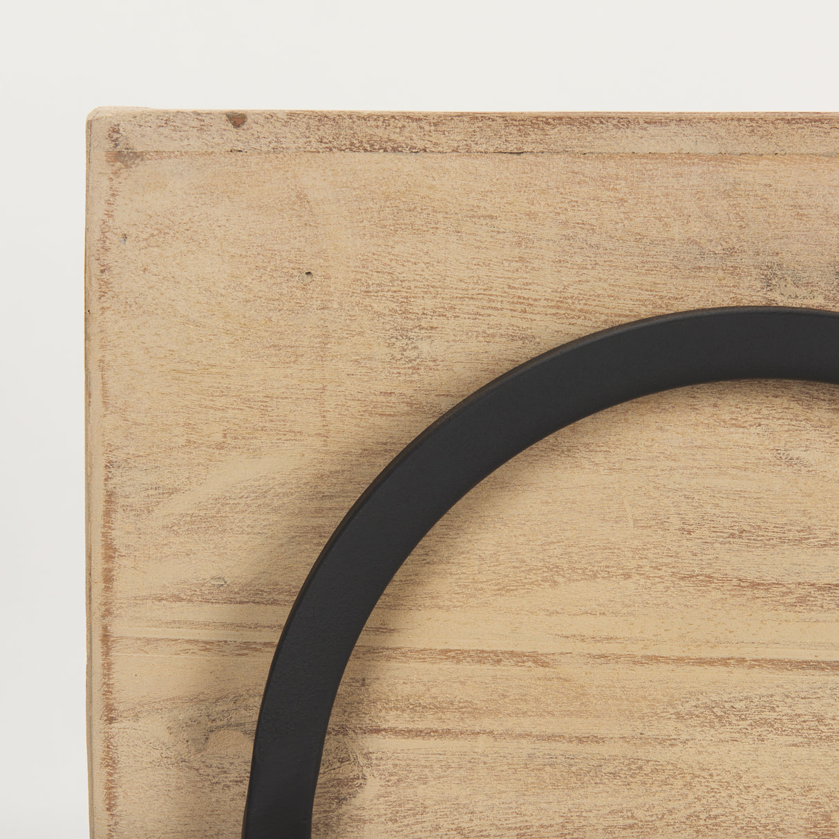 Jadine Set of 2 Beige Wood w/ Black Metal Arch Frames from Mercana - Luna Furniture