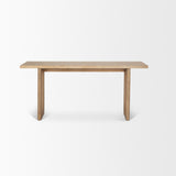 Grier 65" Light Brown Solid Wood w/ Cane Console Table from Mercana - Luna Furniture
