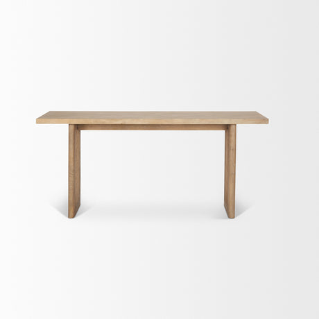 Grier 65" Light Brown Solid Wood w/ Cane Console Table from Mercana - Luna Furniture