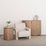 Sovereign Oatmeal Fully Upholstered Accent Chair from Mercana - Luna Furniture