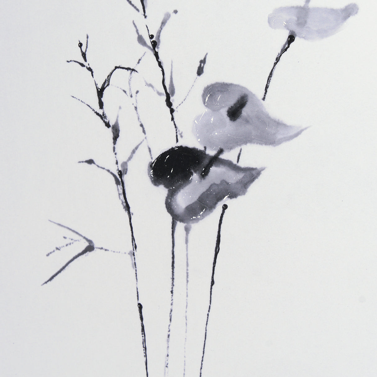 Anthurium I by Mercana Studio a Hand Embellished Textured Framed Art Print Matted under Glass from Mercana - Luna Furniture