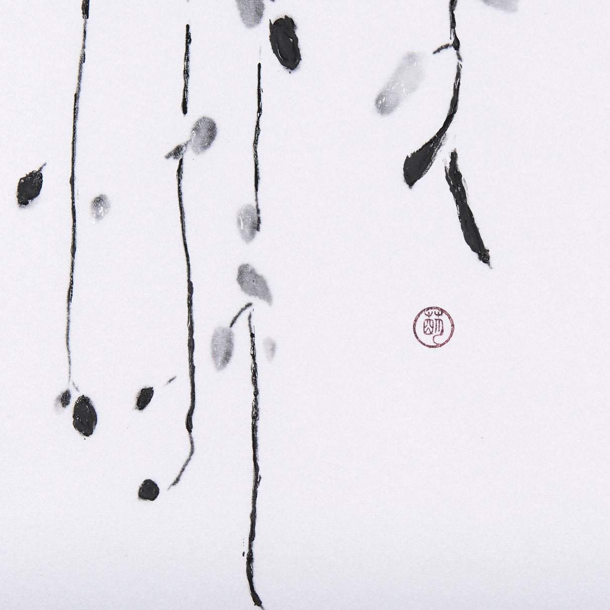 Hanging Vines by Mercana Studio a Hand Embellished Textured Framed Art Print from Mercana - Luna Furniture