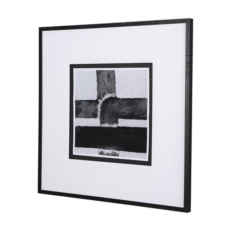 Pipes II by Chase a Hand Embellished Textured Framed Art Print Matted under Glass from Mercana - Luna Furniture