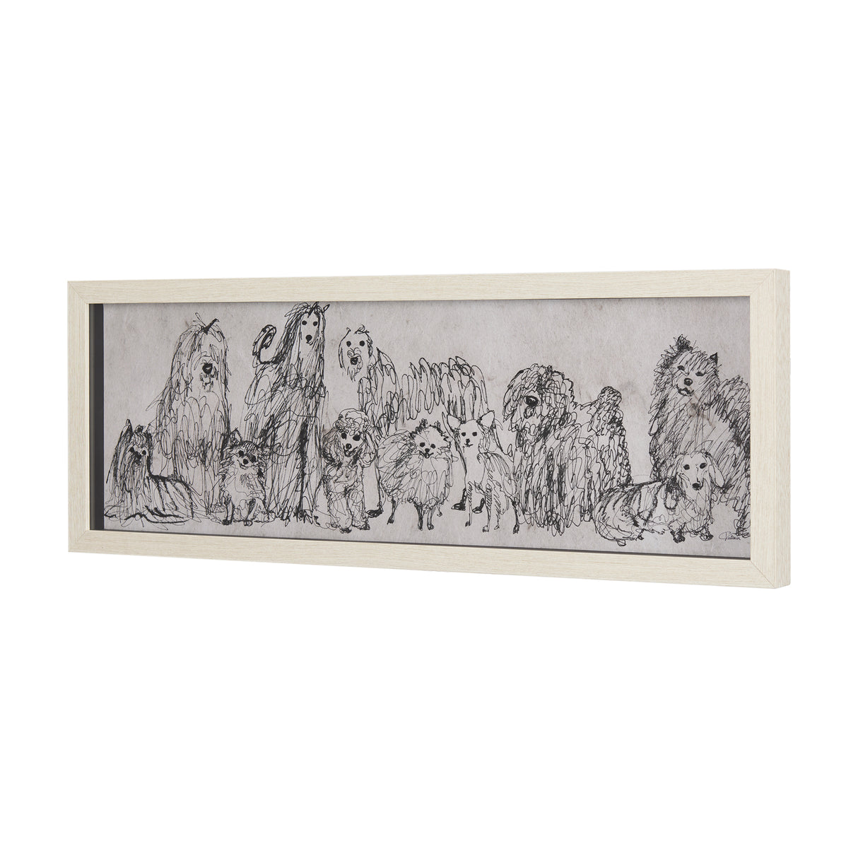 Three Buddies by Mercana Studio a Hand Embellished Textured Framed Art Print Matted under Glass from Mercana - Luna Furniture