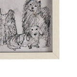 Three Buddies by Mercana Studio a Hand Embellished Textured Framed Art Print Matted under Glass from Mercana - Luna Furniture