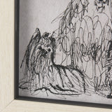 Three Buddies by Mercana Studio a Hand Embellished Textured Framed Art Print Matted under Glass from Mercana - Luna Furniture