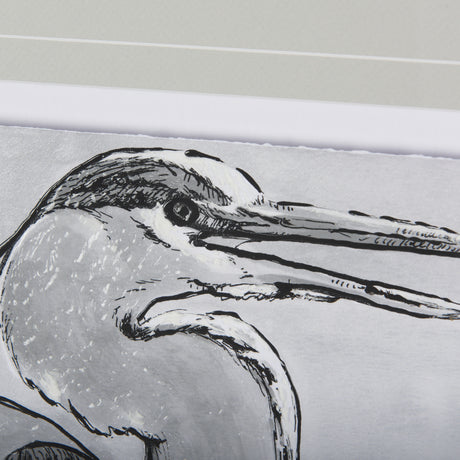 Bird Portrait Sketch I by Mercana Studio Hand Embellished Framed Art Print Matted under Glass from Mercana - Luna Furniture