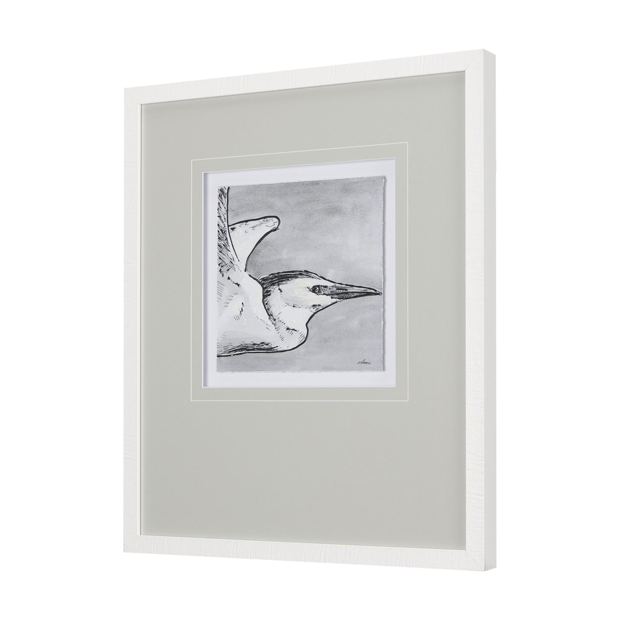 Bird Portrait Sketch III by Mercana Studio Hand Embellished Framed Art Print Matted under Glass from Mercana - Luna Furniture