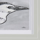 Bird Portrait Sketch III by Mercana Studio Hand Embellished Framed Art Print Matted under Glass from Mercana - Luna Furniture