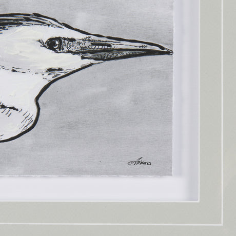 Bird Portrait Sketch III by Mercana Studio Hand Embellished Framed Art Print Matted under Glass from Mercana - Luna Furniture