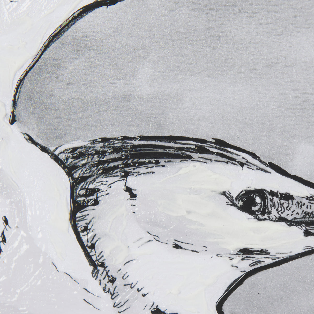 Bird Portrait Sketch III by Mercana Studio Hand Embellished Framed Art Print Matted under Glass from Mercana - Luna Furniture