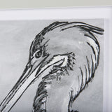 Bird Portrait Sketch IV by Mercana Studio Hand Embellished Framed Art Print Matted under Glass from Mercana - Luna Furniture