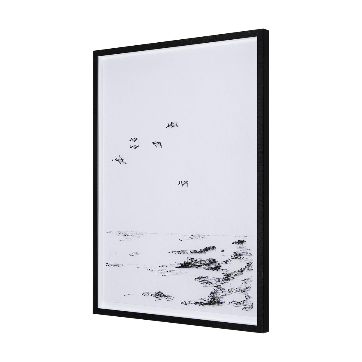Arriving II by Mercana Studio a Hand Embellished Textured Framed Art Print Matted under Glass from Mercana - Luna Furniture