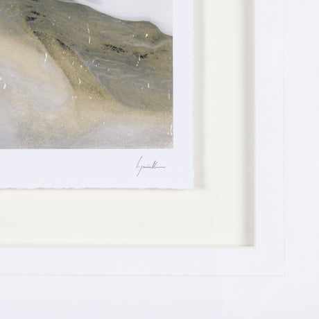 Sandy Waves I by Mercana Studio a Hand Embellished Textured Framed Art Print Matted under Glass from Mercana - Luna Furniture