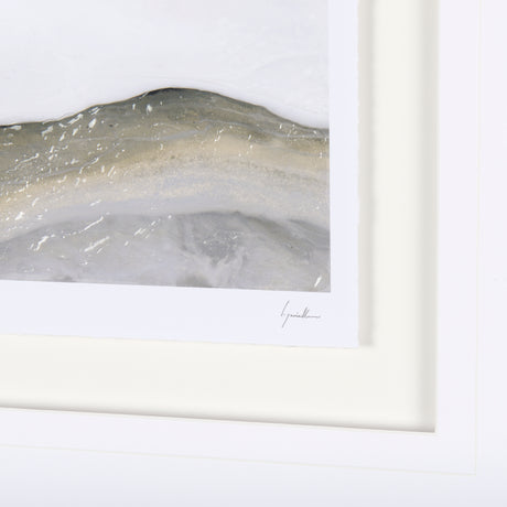Sandy Waves II by Mercana Studio a Hand Embellished Textured Framed Art Print Matted under Glass from Mercana - Luna Furniture