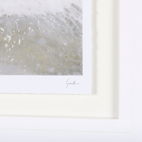 Sandy Waves III by Mercana Studio a Hand Embellished Textured Framed Art Print Matted under Glass from Mercana - Luna Furniture