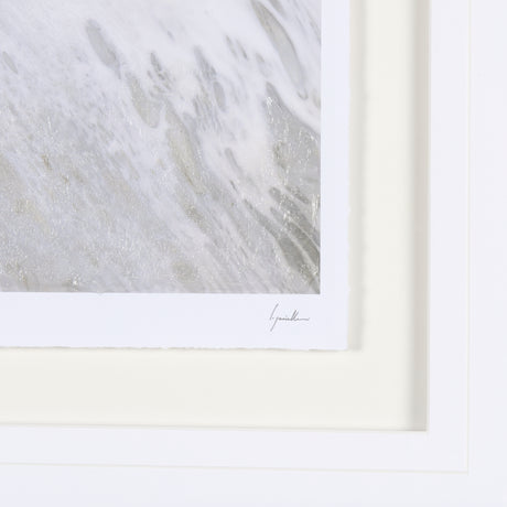 Sandy Waves IV by Mercana Studio a Hand Embellished Textured Framed Art Print Matted under Glass from Mercana - Luna Furniture