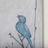 Bird Song II by Mercana Studio a Hand Embelished Textured Framed Art Print Matted under Glass from Mercana - Luna Furniture