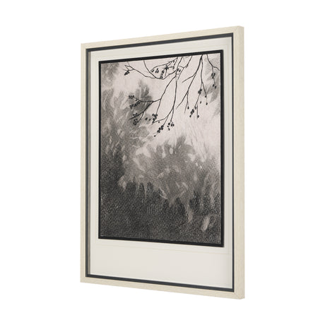 Leafy Shade II by Mercana Studio a Hand Embellished Textured Framed Art Print Matted under Glass from Mercana - Luna Furniture