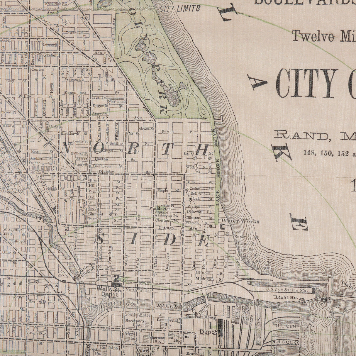 City of Chicago by Mercana Studio a Hand Embellished Textured Framed Art Print from Mercana - Luna Furniture