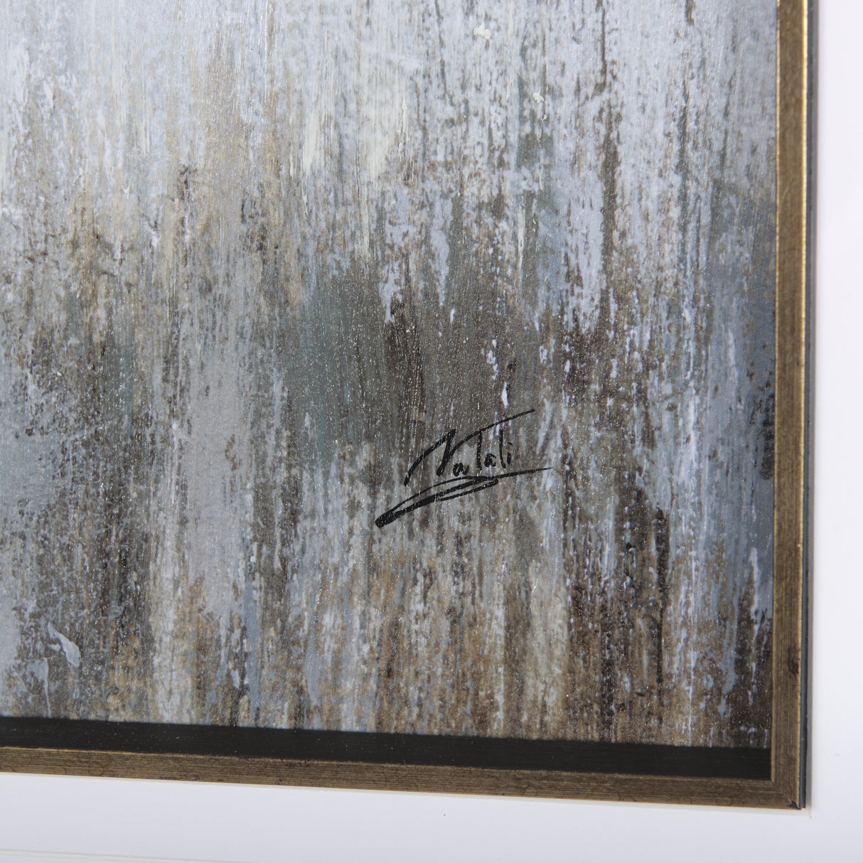 Misty Day I by Mercana Studio a Hand Embellished Textured Framed Art Print Matted under Glass from Mercana - Luna Furniture