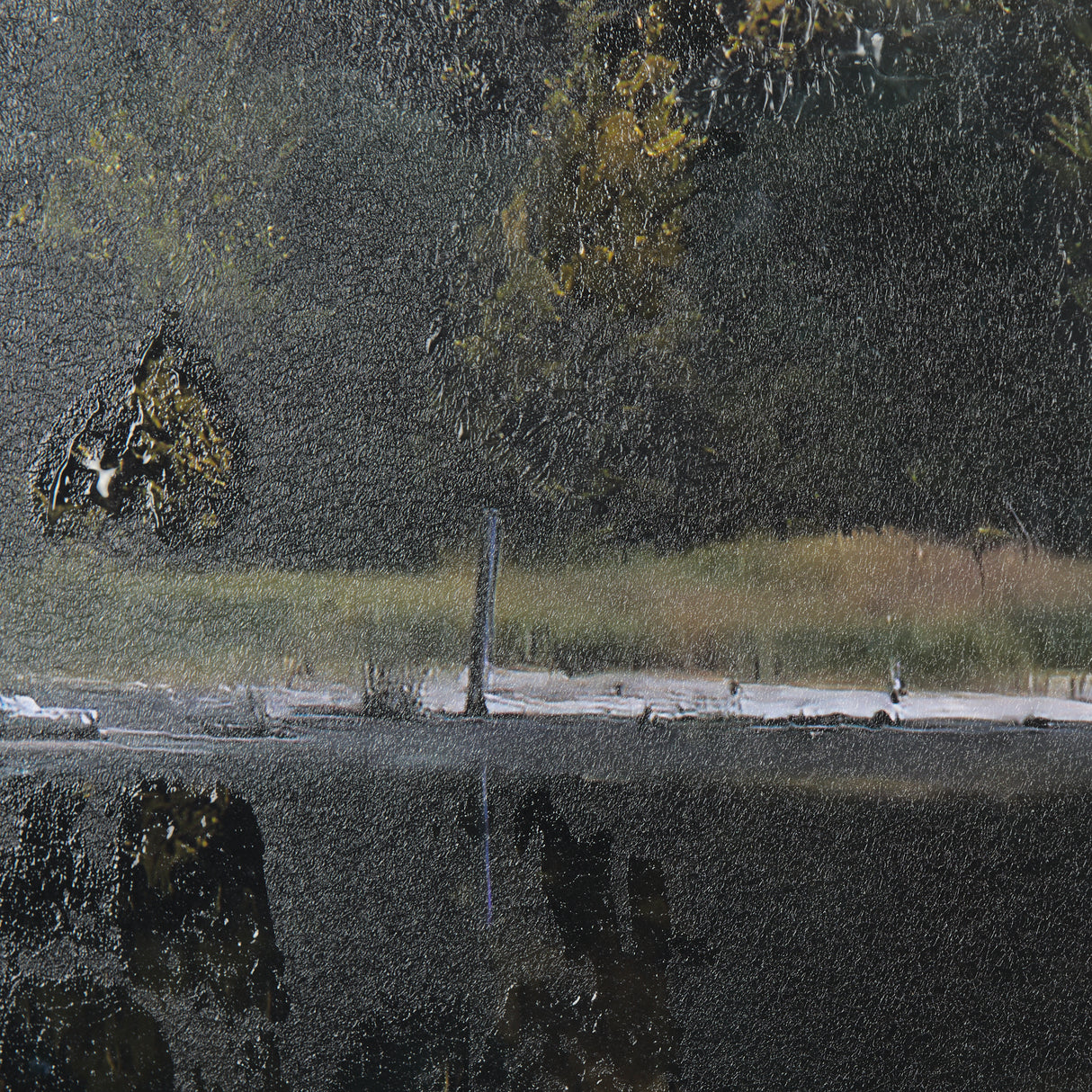 Water's Reflection-L by Chad Mackay a Hand Embellished Textured Framed Art Print Matted under Glass from Mercana - Luna Furniture