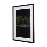 Water's Reflection-R by Chad Mackay a Hand Embellished Textured Framed Art Print Matted under Glass from Mercana - Luna Furniture