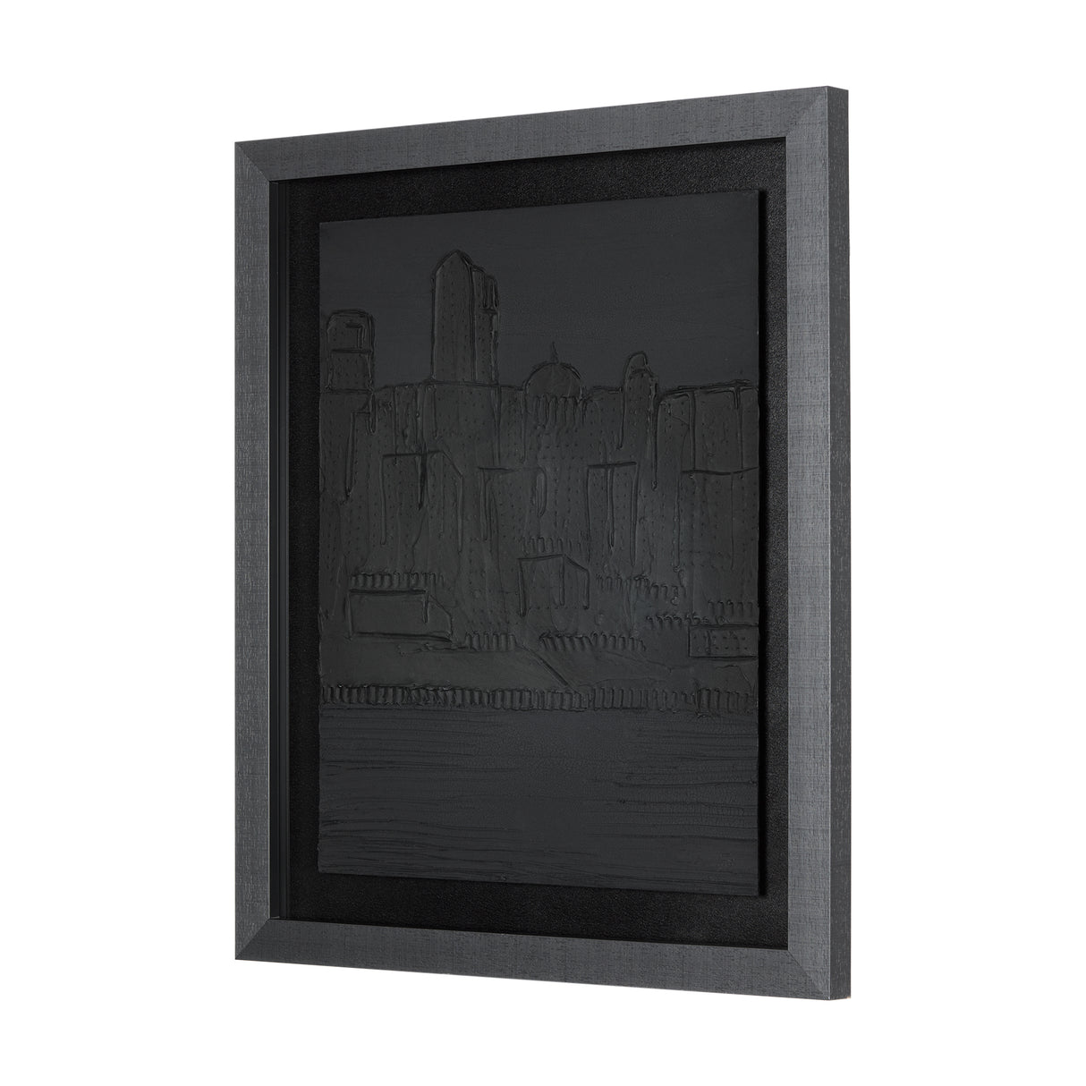Shadow of the City I by Mercana Studio Hand Embellished Textured Framed Art Print Matted under Glass from Mercana - Luna Furniture
