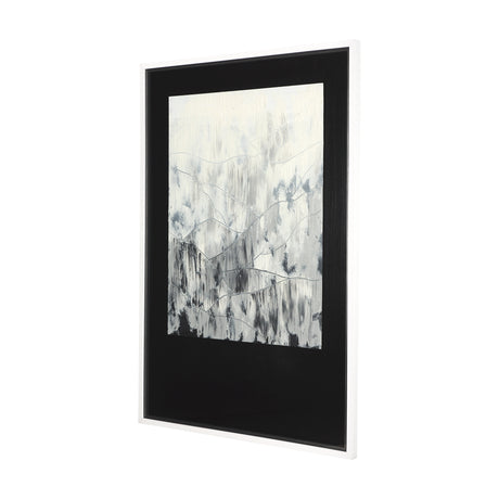 Mountain Shades II by Mercana Studio a Hand Embellished Textured Framed Art Print Matted under Glass from Mercana - Luna Furniture