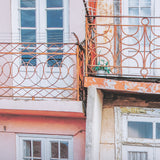 Porto Houses by Laura Marshall a Framed Photo Art Print Matted under Glass from Mercana - Luna Furniture