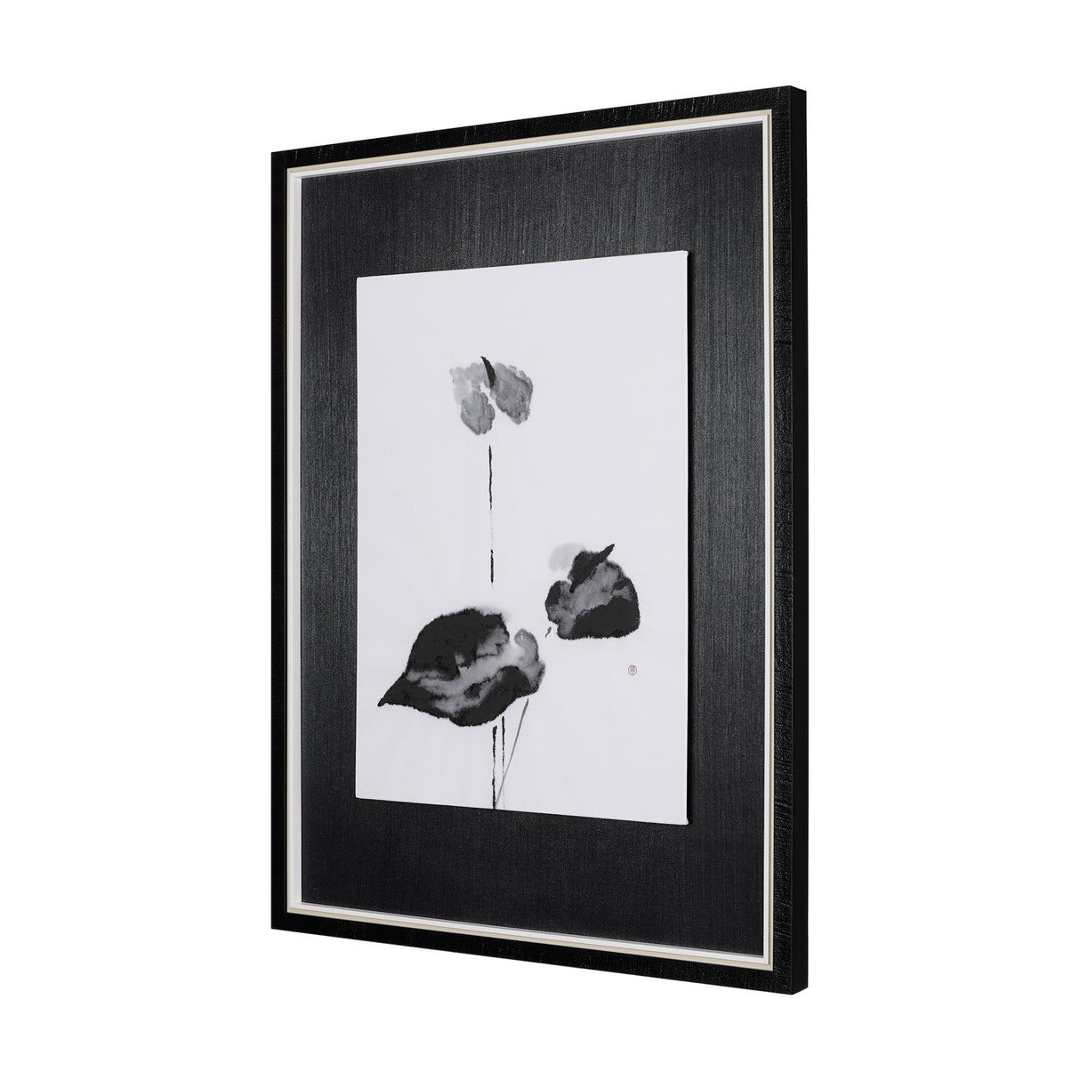 Peace Lily I by Mercana Studio a Hand Embellished Textured Framed Art Print from Mercana - Luna Furniture