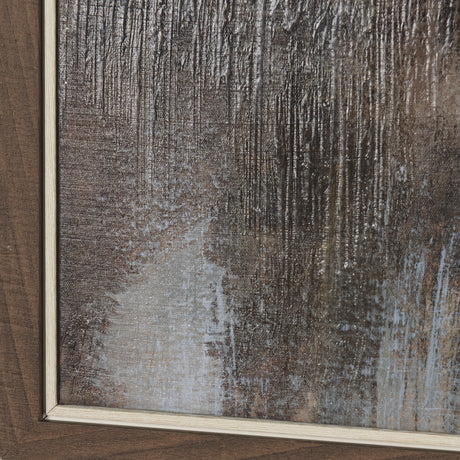 Morning Mist by Mercana Studio a Hand Embellished Textured Framed Canvas from Mercana - Luna Furniture