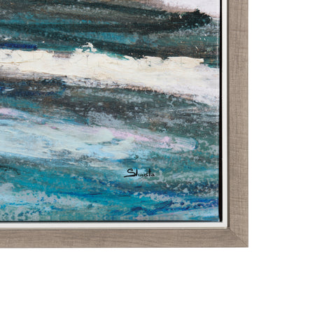 Sunshine Glare on The Waves I by Mercana Studio a Hand Embellished Textured Framed Canvas from Mercana - Luna Furniture