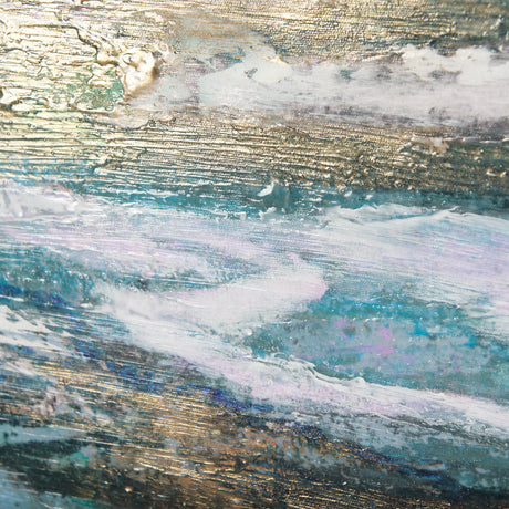 Sunshine Glare on The Waves I by Mercana Studio a Hand Embellished Textured Framed Canvas from Mercana - Luna Furniture