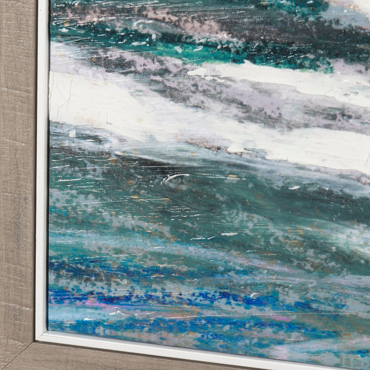 Sunshine Glare on The Waves II by Mercana Studio a Hand Embellished Textured Framed Canvas from Mercana - Luna Furniture