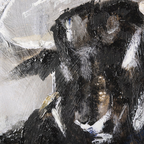 Bull by Mercana Studio a Hand Embellished Textured Framed Canvas from Mercana - Luna Furniture