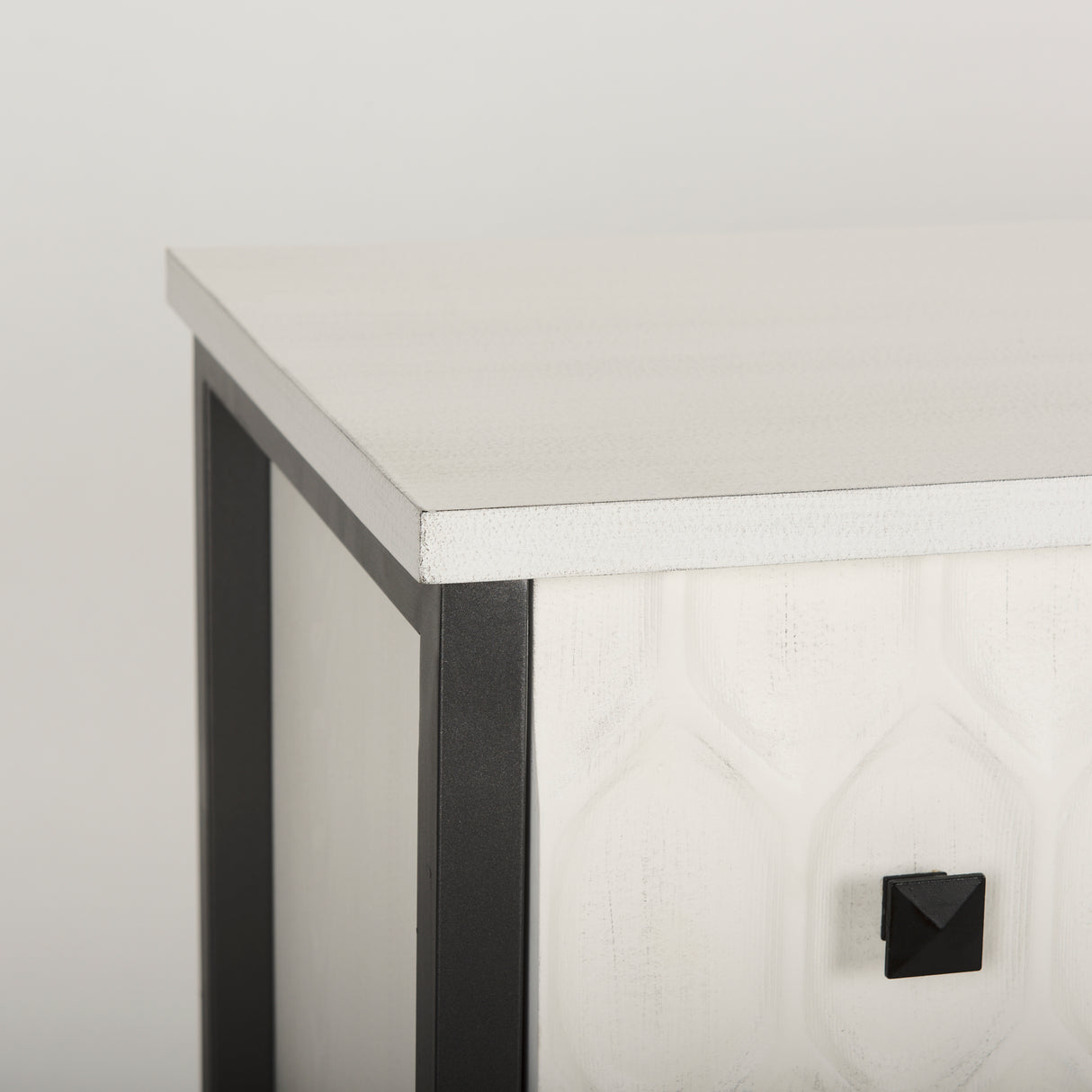 Savannah White Fir Veneer w/ Gray Metal 6-Drawer Sideboard from Mercana - Luna Furniture